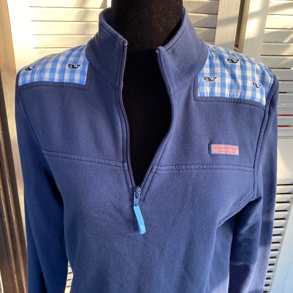 Vineyard Vines Jacket Pullover Half Zip Blue M - image 1